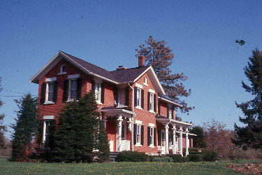 House with vernacular Italianate porch posts